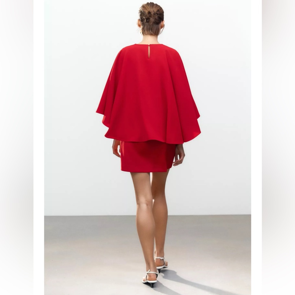 Zara Red Mini Dress - Picture 7 of 16
